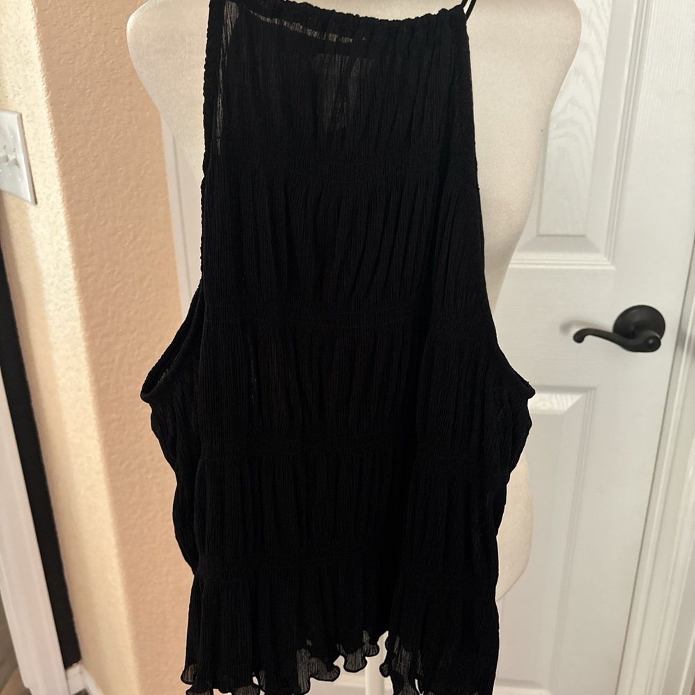 H&M Black Sleeveless Blouse